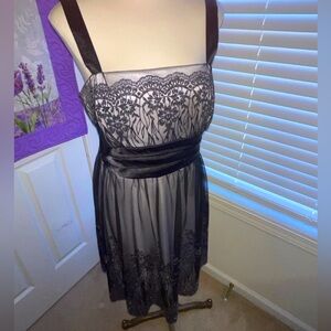 R&M Richard’s knee length sequined formal dress size 12